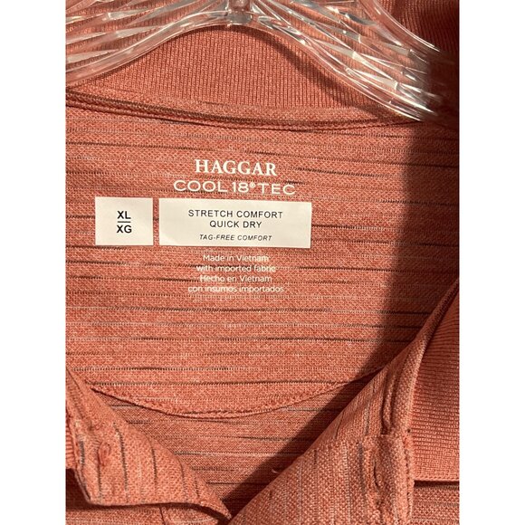 3 Haggar Cool 18 Tec Mens Polo Shirts Bundle XL Quick Dry Stretch Comfort - Picture 5 of 10